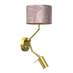 Настенный светильник ZIGGY PINK Gold/Pink 1xE27 + 1x mini GU10 цена и информация | Настенные светильники | hansapost.ee