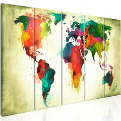 Pilt - Unusual World Map 225x90 cm hind ja info | Seinapildid | hansapost.ee