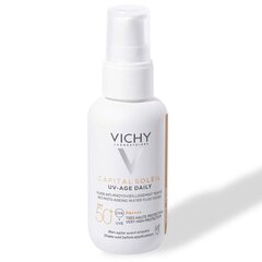 Toonitud vedelik vananemist ennetav Vichy UV-Age Daily SPF50+ Light, 40 ml hind ja info | Päikesekaitse ja päevitusjärgsed kreemid | hansapost.ee