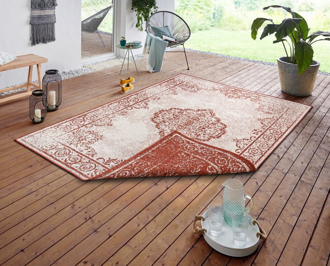 Vaip Northrugs Cebu, 80x150 cm, punane цена и информация | Vaibad | hansapost.ee