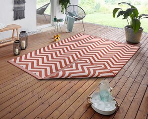 Vaip Northrugs Palma, 150x80 cm, punane/valge hind ja info | Vaibad | hansapost.ee