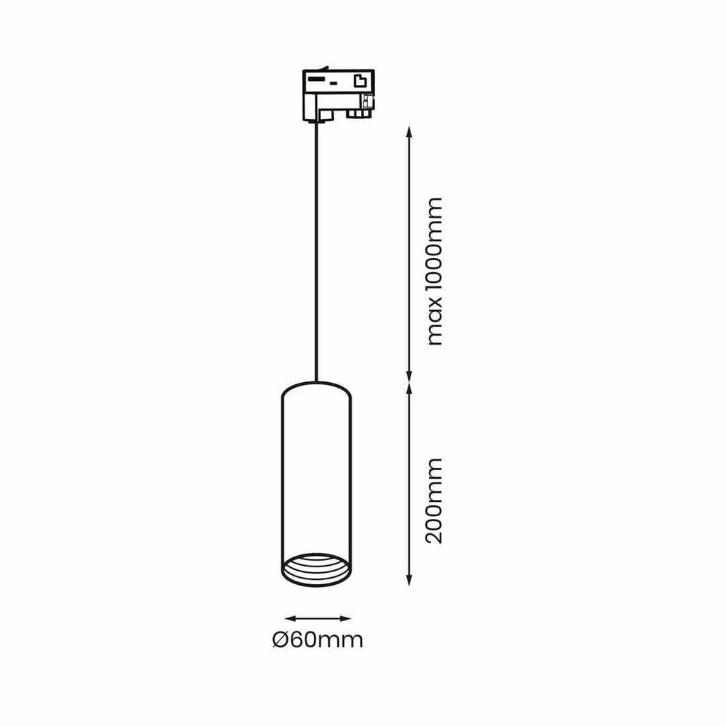 Milagro rippvalgusti Pipe Track Pendant hind ja info | Rippvalgustid | hansapost.ee