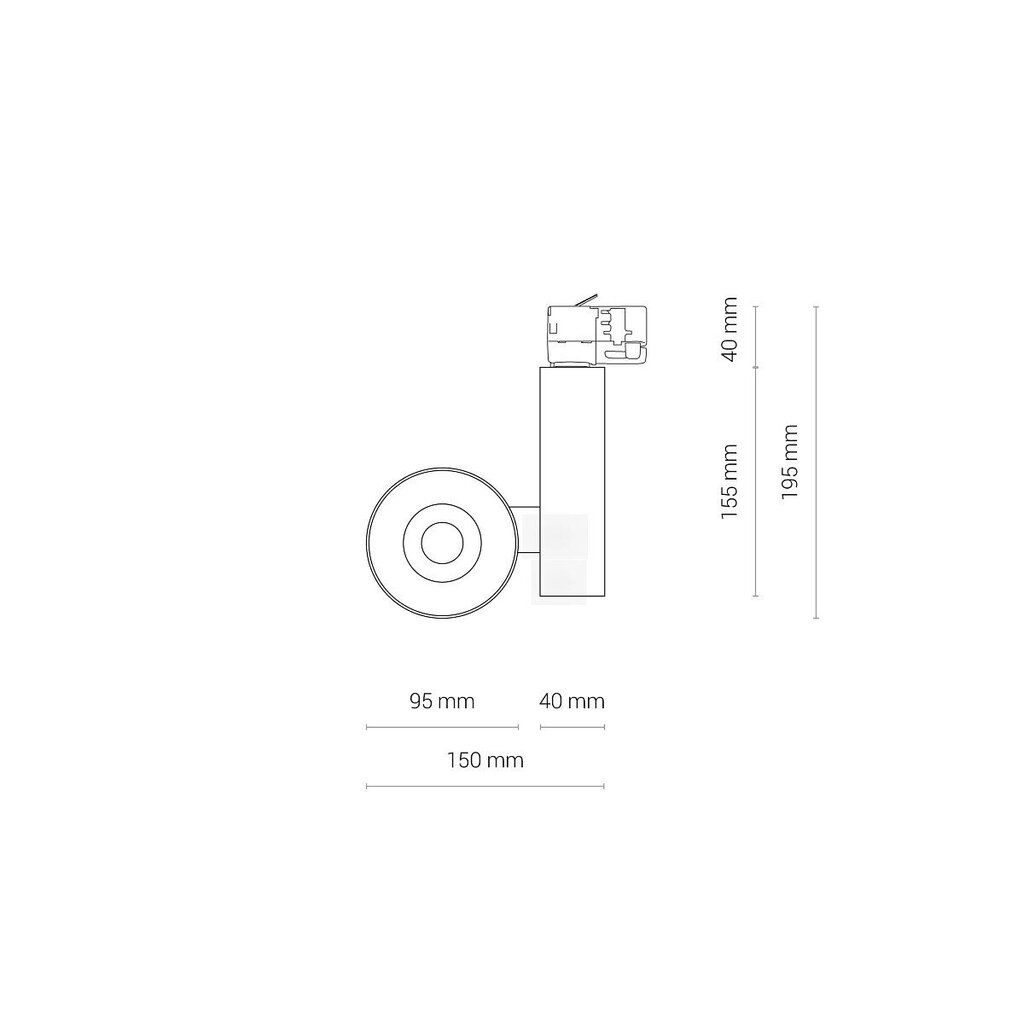 LED valgusti Nowodvorski CTLS Nea 20W 3000K 8757 hind ja info | Rippvalgustid | hansapost.ee