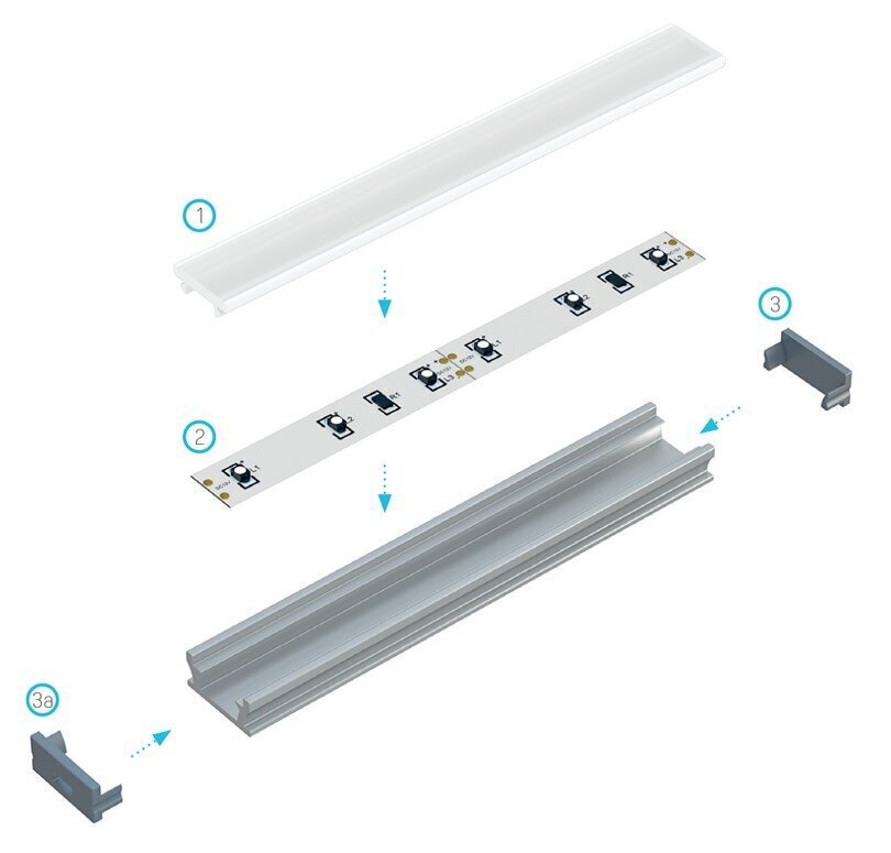 Eko Light lambiprofiil hind ja info | Süvistatavad LED valgustid | hansapost.ee