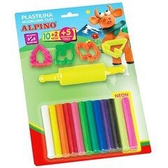 Plastiliin ALPINO, 12 värvi hind ja info | Arendavad laste mänguasjad | hansapost.ee