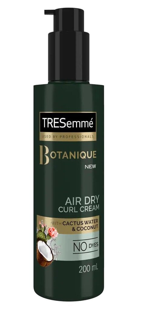 Kreem lokkis juustele Tresemme Botanique Air Dry Curl Cactus Water&Coconut 200 ml hind ja info | Juuksemaskid, õlid ja seerumid | hansapost.ee