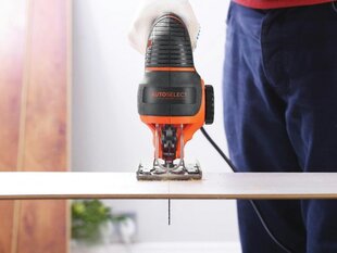 Электролобзик Black&Decker KS801SEK 80 мм 550 Вт цена и информация | Пилы, циркулярные станки | hansapost.ee