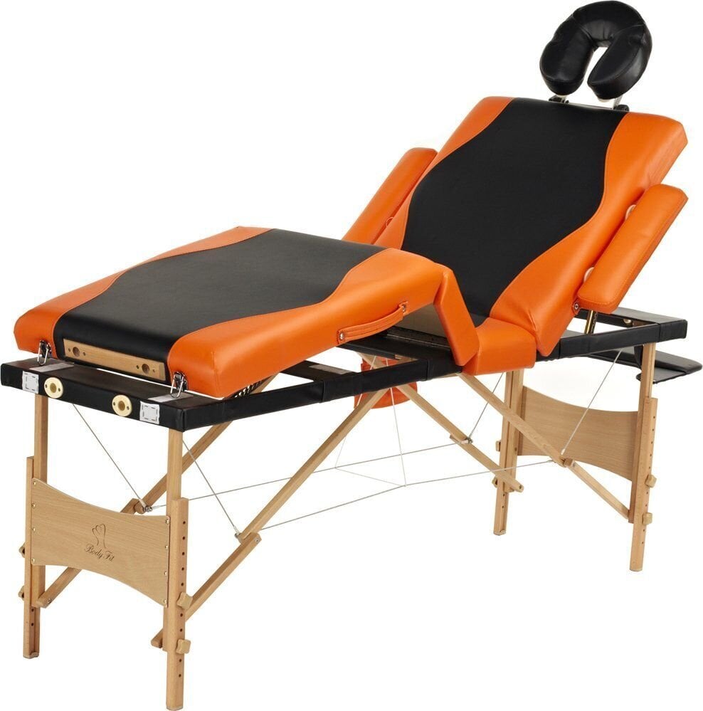 Massaažilaud Bodyfit 1045, must/oranž hind ja info | Massaažikaubad | hansapost.ee