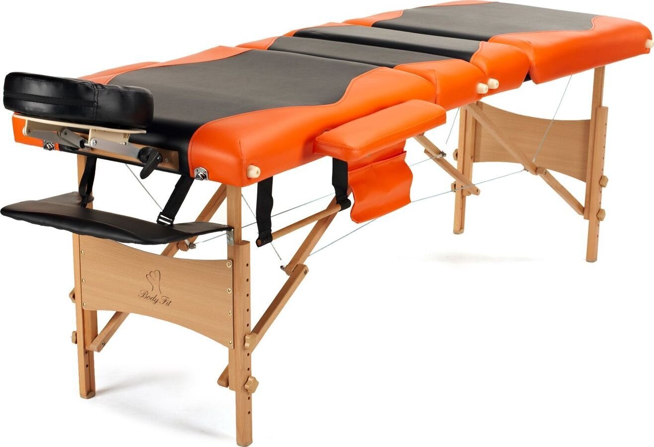 Massaažilaud Bodyfit 1045, must/oranž hind ja info | Massaažikaubad | hansapost.ee