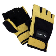 Тренировочные перчатки Tunturi Fitness Gloves High Impact, размер XL, желтый/черный цвет цена и информация | Перчатки для турника и фитнеса | hansapost.ee