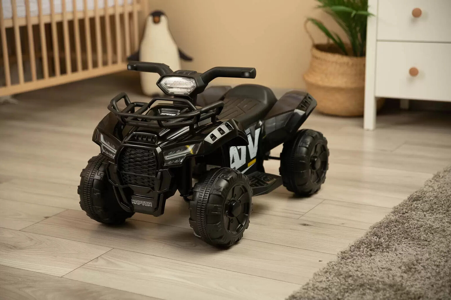 Laste elektriline ATV Toyz Raptor Black цена и информация | Laste elektriautod | hansapost.ee