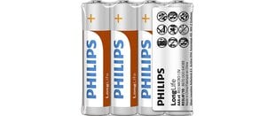Philips Батарея R03 AAA LONGLIF E 4 шт. цена и информация | Батарейки | hansapost.ee