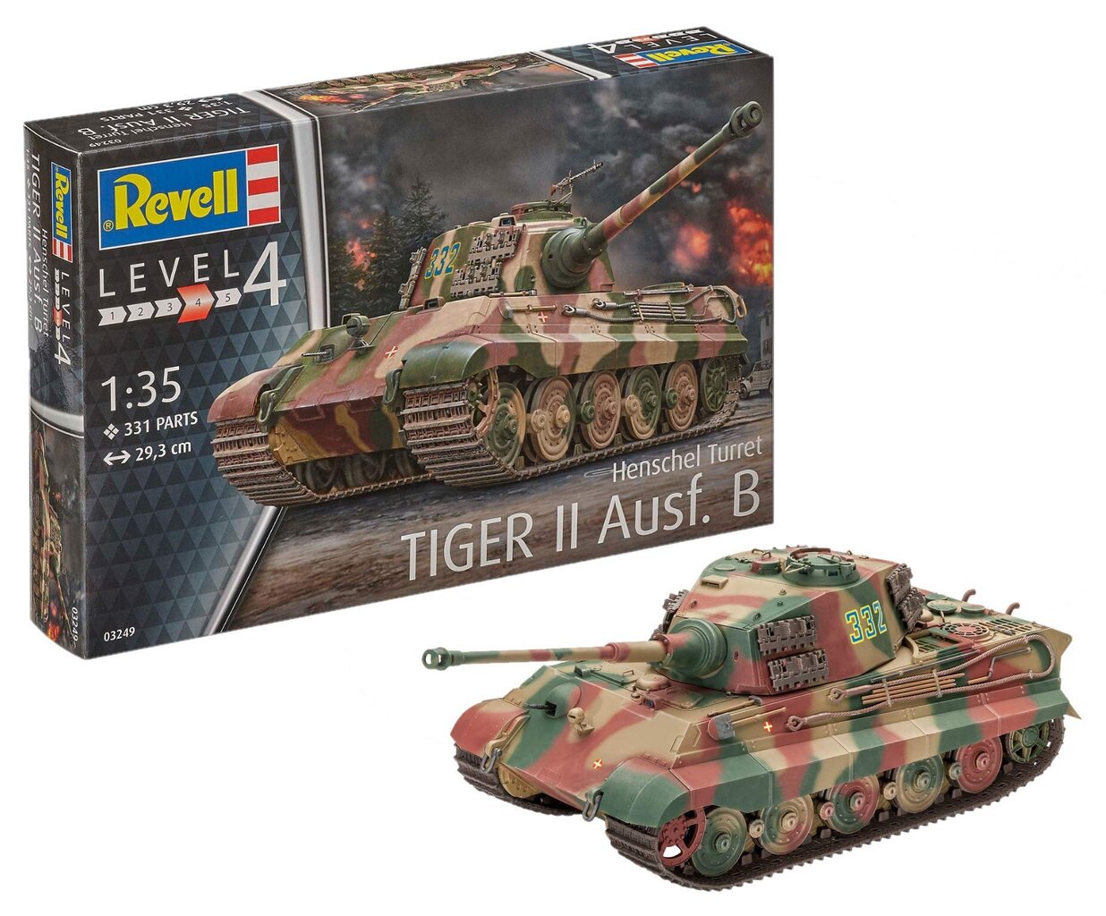 Revell Tiiger II Henscheli torn цена и информация | Klotsid ja konstruktorid | hansapost.ee