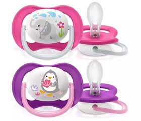 Silikoonist lutt Philips Avent Ultra Air, 6-18 kuud., SCF080/07, 2 tk. price and information | Pacifiers | hansapost.ee