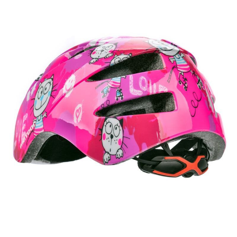 Laste jalgrattakiiver Meteor PNY11 Cats, roosa hind ja info | Kiivrid | hansapost.ee