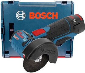 Аккумуляторная угловая шлифовальная машина Bosch 12V 2x3,0Ah GWS 12V-76 L-BOXX (B06019F200B) цена и информация | Шлифовальные машины | hansapost.ee