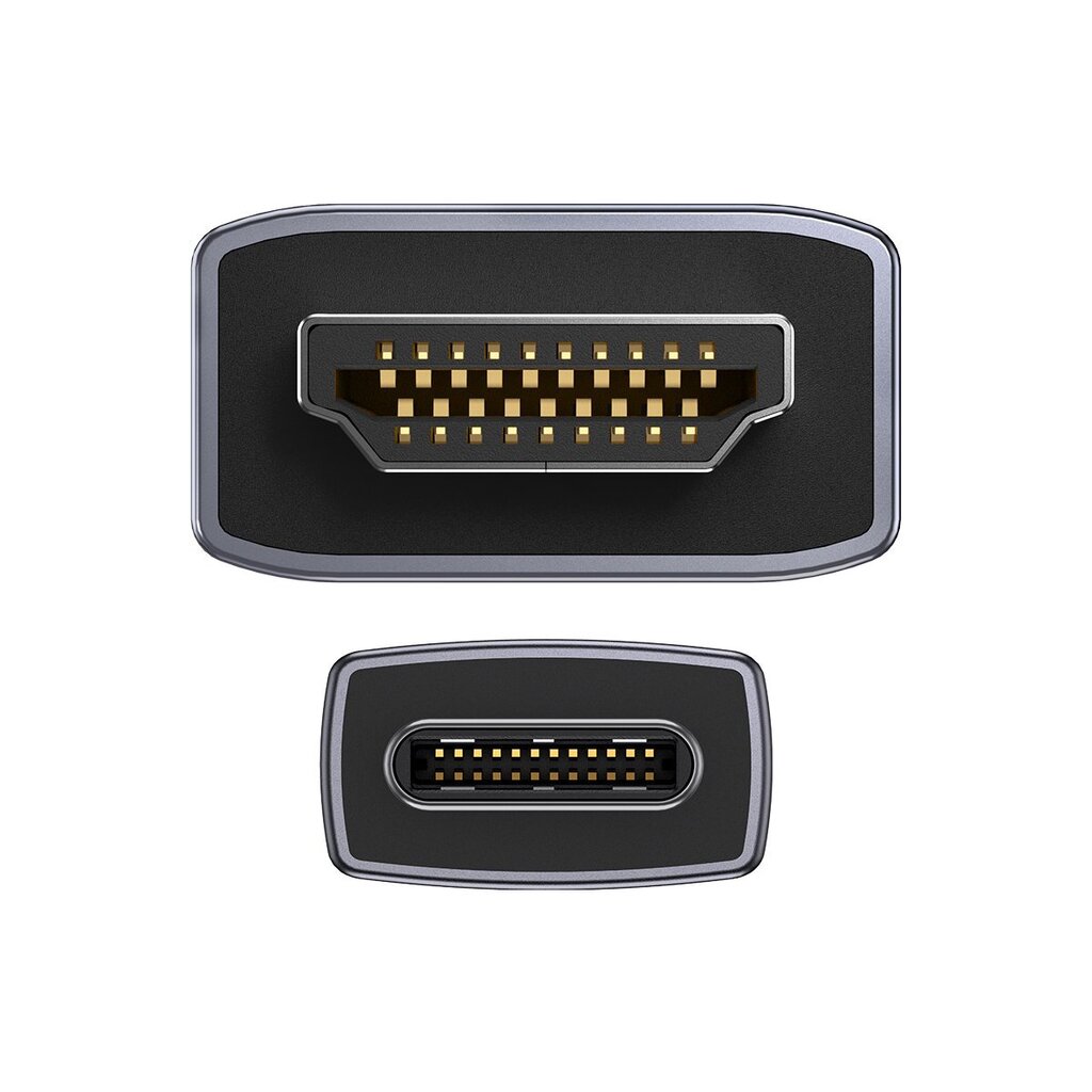 Baseus High Definition Series adapter cable USB Type C - HDMI 2.0 4K 60Hz 3m black (WKGQ010201) hind ja info | Mobiiltelefonide kaablid | hansapost.ee