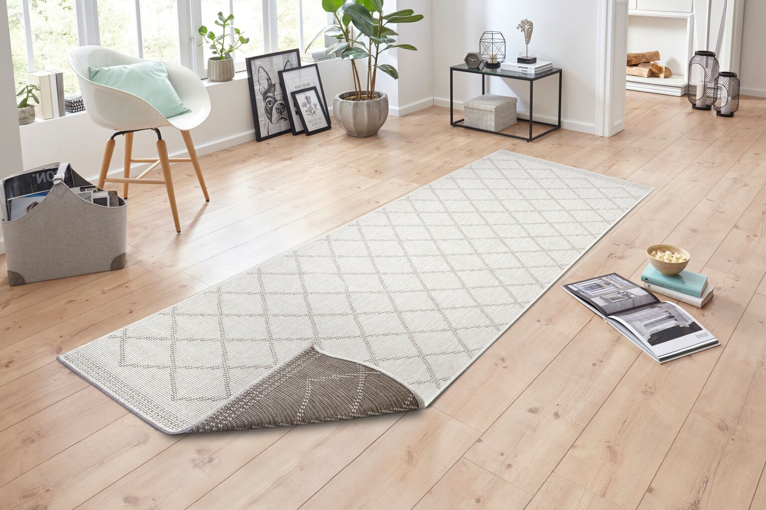 Northrugs kahepoolne vaip Corsica Linen, beež hind ja info | Vaibad | hansapost.ee