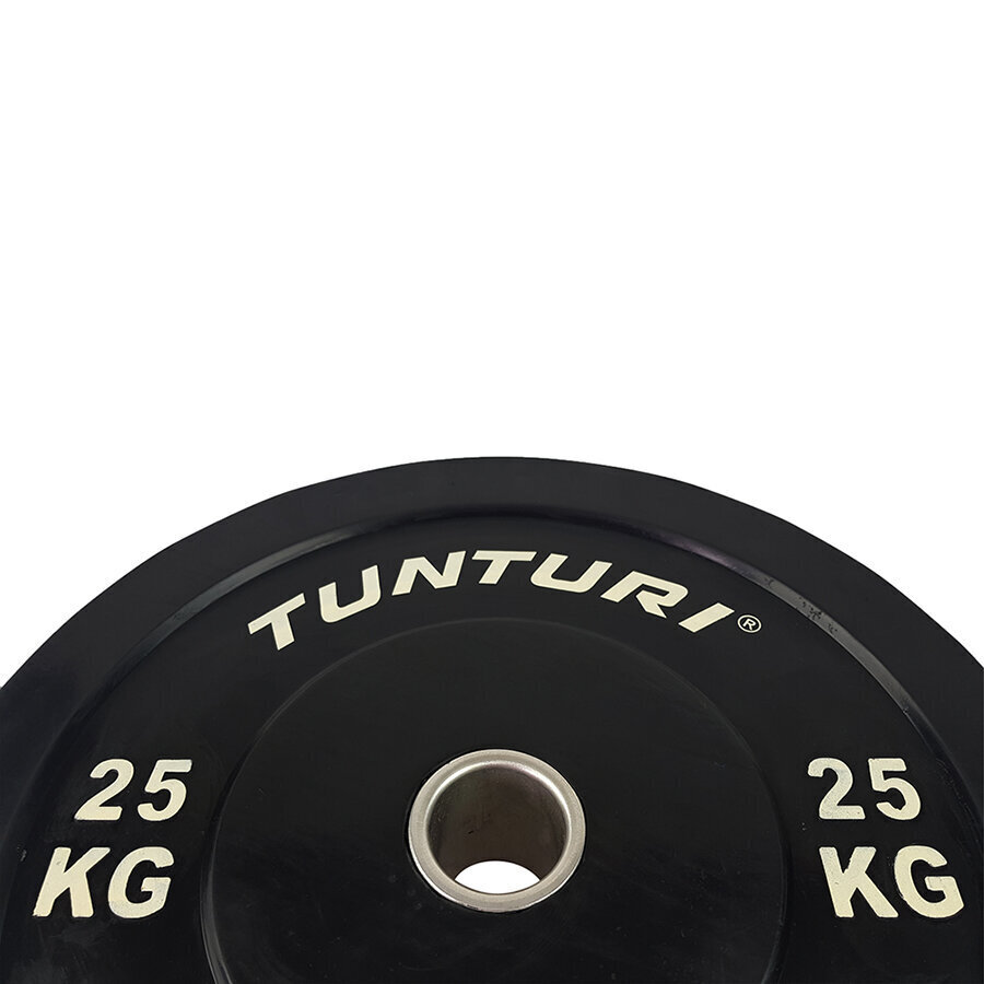 Tunturi Bumper ketas 25 kg must hind ja info | Hantlid, kangid, raskused | hansapost.ee