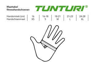 Treeningkindad Tunturi Fitness Gloves High Impact, suurus M, kollane/must hind ja info | Jõusaali kindad | hansapost.ee