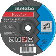 Шлифовальный диск по металлу 125x6 мм A24 Novoflex, Metabo цена и информация | Шлифовальные машины | hansapost.ee