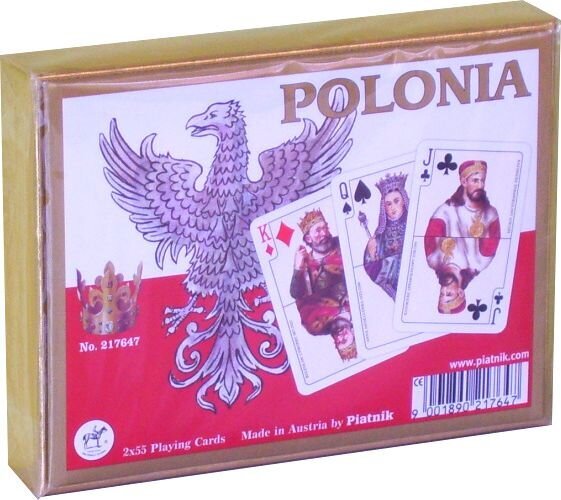 Piatnik Kaardid Polonia 2 pakki hind ja info | Lauamängud ja mõistatused perele | hansapost.ee