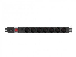 Lanberg Сетевой фильтр Rack PDU 19" 1U 10A 7X 230V PL 2м черный C14 цена и информация | Бытовые удлинители | hansapost.ee