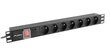 Lanberg Ülepingekaitse Rack PDU 19 "1U 16A 7X 230V PL 2m must hind ja info | Pikendusjuhtmed | hansapost.ee