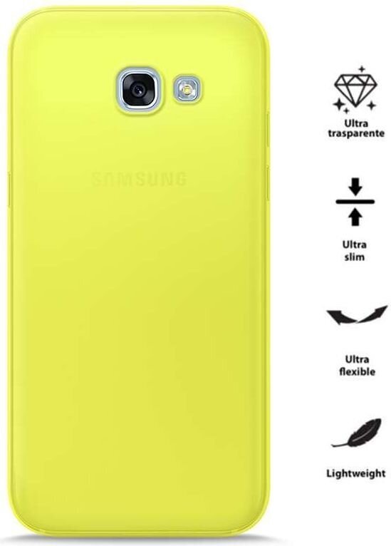 PURO 0.3 Nude - Etui Samsung Galaxy A3 (2017) (Fluo Yellow) (Yellow) цена и информация | Telefonide kaitsekaaned ja -ümbrised | hansapost.ee
