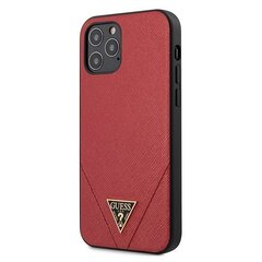 Guess GUHCP12LVSATMLRE telefonile iPhone 12 Pro Max, punane hind ja info | Telefonide kaitsekaaned ja -ümbrised | hansapost.ee