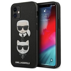 Karl Lagerfeld Case telefonile iPhone 12 Mini, must цена и информация | Чехлы для телефонов | hansapost.ee