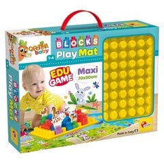 Ehitusplokkide mäng Lisciani Giochi Carotina Baby 70 x 50 cm vaibapusle 62 tükki 40799 цена и информация | Игрушки для малышей | hansapost.ee