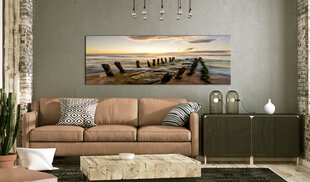 Pilt - Wooden Breakwaters 150x50 cm hind ja info | Seinapildid | hansapost.ee