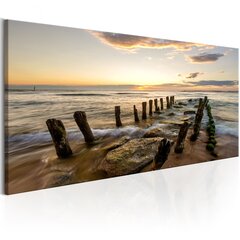 Pilt - Wooden Breakwaters 150x50 cm hind ja info | Seinapildid | hansapost.ee