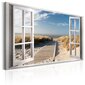 Pilt - Window: View of the Beach 120x80 cm цена и информация | Seinapildid | hansapost.ee