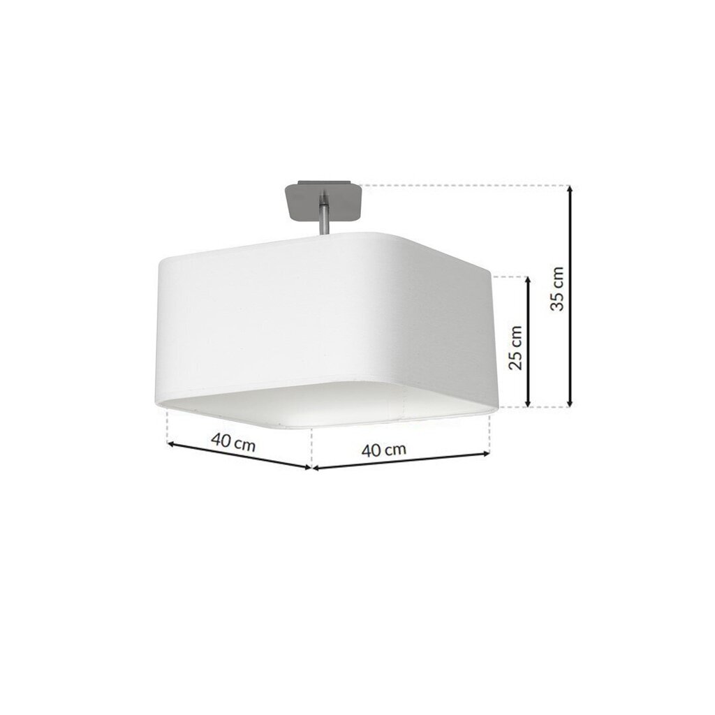 Laevalgusti NAPOLI WHITE/CHROME 1xE27 цена и информация | Laelambid | hansapost.ee