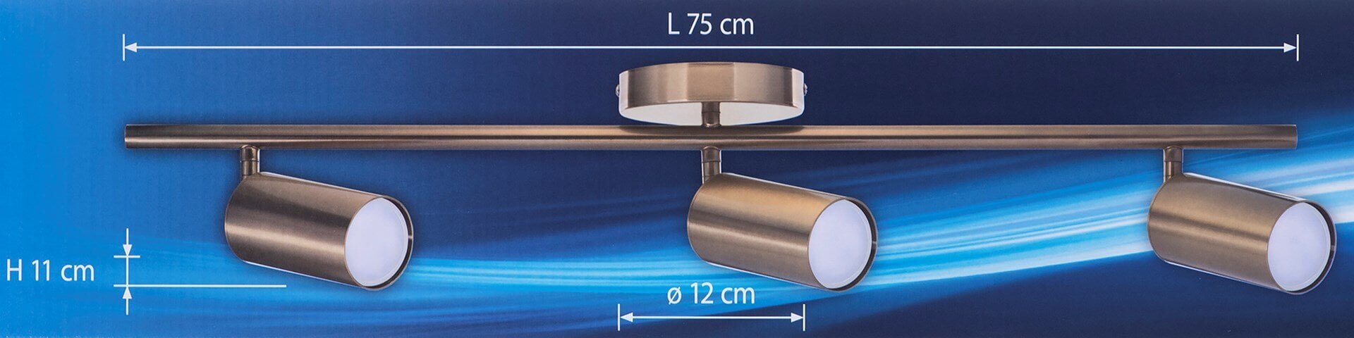 AJE-SPECTRA 3P GU10 3x40W strip цена и информация | Laelambid | hansapost.ee