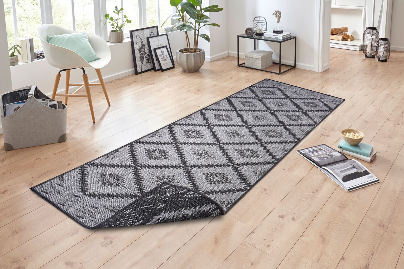 Northrugs kahepoolne vaip In- & Outdoor Malibu, hall hind ja info | Vaibad | hansapost.ee