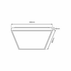 Laevalgusti QUADRO GOLD 38W hind ja info | Laelambid | hansapost.ee