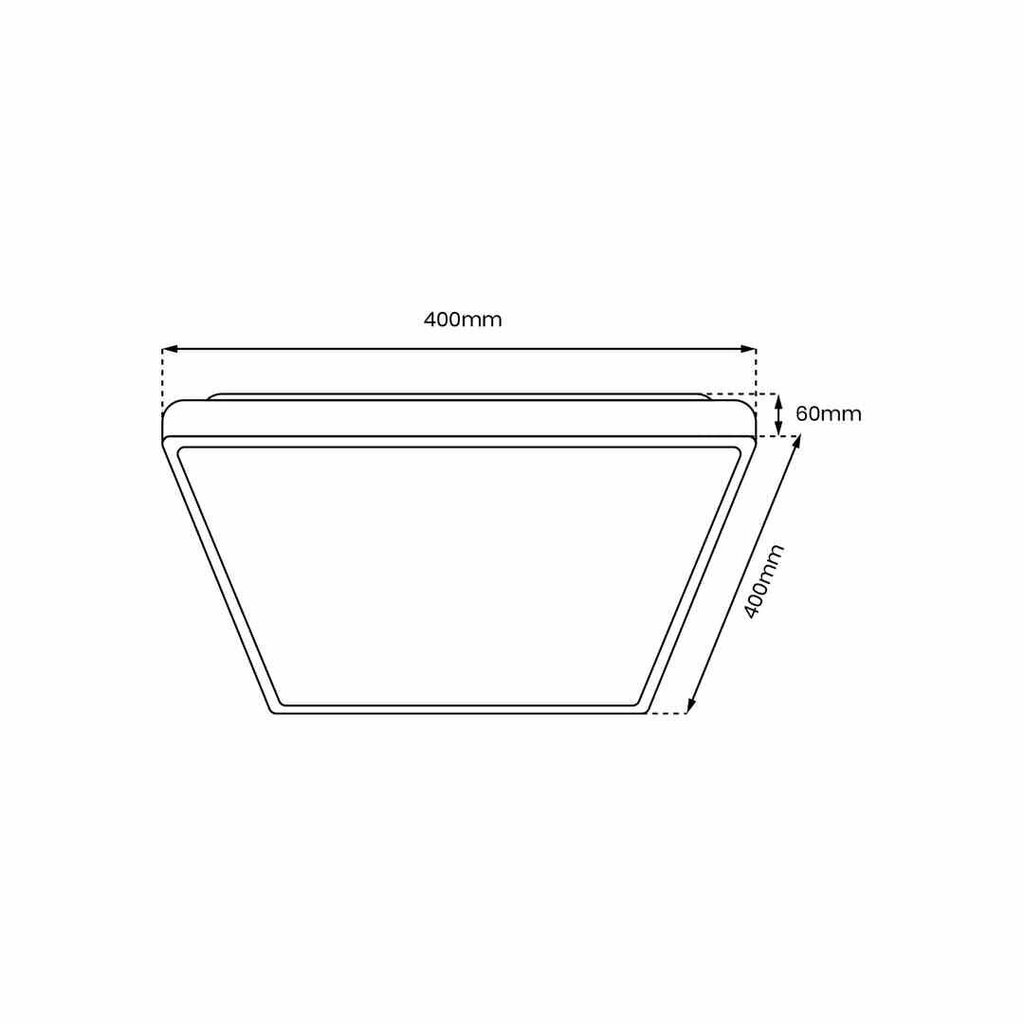 Eko-Light Eko-Light laelamp QUADRO WHITE 38W QUADRO BLACK 38W цена и информация | Laelambid | hansapost.ee