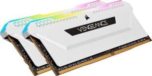 Corsair Vengeance RGB PRO SL, DDR4, 32 ГБ, 3200 МГц, CL16 (CMH32GX4M2E3200C16W) цена и информация | Объём памяти (RAM) | hansapost.ee