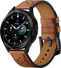 Nutikas kellarihm LEATHER Samsung Galaxy Watch 4 / 5 / 5 PRO (40 / 42 / 44 / 45 / 46 MM) , pruun hind ja info | Nutikellade aksessuaarid ja tarvikud | hansapost.ee