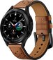 Nutikas kellarihm LEATHER Samsung Galaxy Watch 4 / 5 / 5 PRO (40 / 42 / 44 / 45 / 46 MM) , pruun hind ja info | Nutikellade aksessuaarid ja tarvikud | hansapost.ee