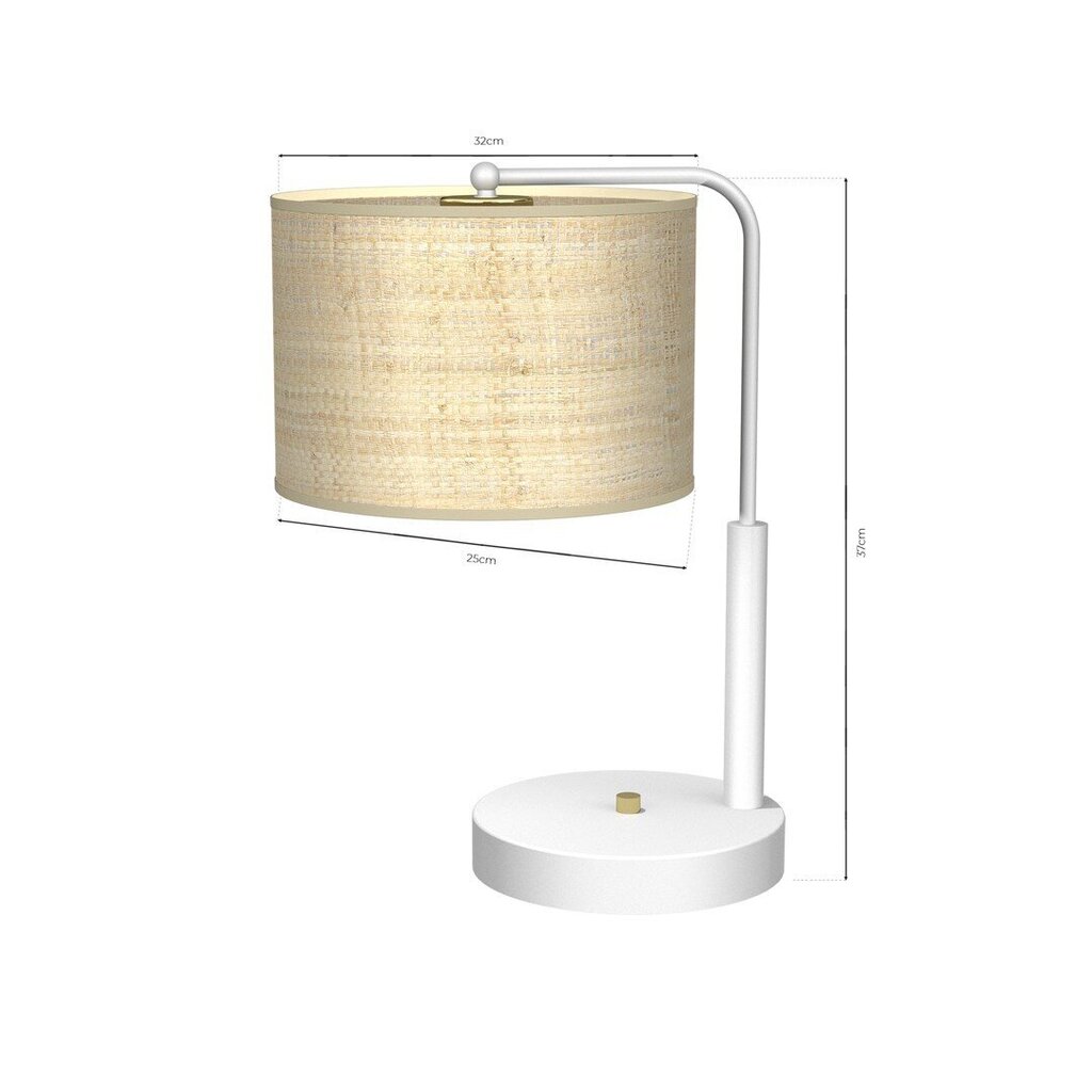 Milagro laualamp Marshall White / Rattan hind ja info | Laualambid | hansapost.ee