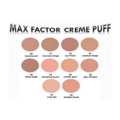 Kompaktpuuder Max Factor Creme Puff Pressed Powder 55 Candle Glow, 14g hind ja info | Jumestuskreemid ja puudrid | hansapost.ee