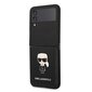 Karl Lagerfeld PU Saffiano Ikonik Case for Samsung Galaxy Z Flip 4 Black цена и информация | Telefonide kaitsekaaned ja -ümbrised | hansapost.ee