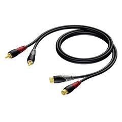 PROCAB KAABEL 2X RCA / CINCH FEMA -2X RCA / CINCH MALE 3 M hind ja info | Juhtmed ja kaablid | hansapost.ee