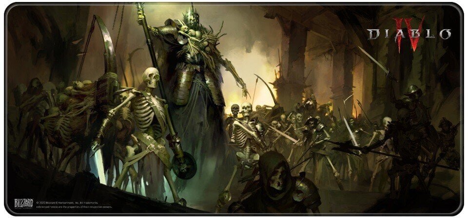 Diablo IV Skeleton King hiirematt l 940x420x4mm цена и информация | Arvutihiired | hansapost.ee