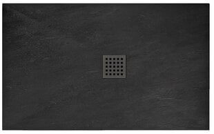 Rea dušialus Rock 90x120 sifooniga, black hind ja info | Dušialused | hansapost.ee