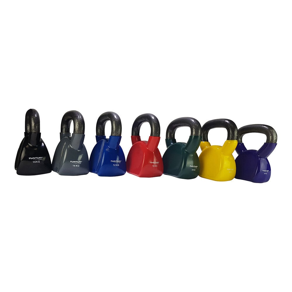 Sangpomm Tunturi Vinyl Kettlebell, 16 kg, must hind ja info | Hantlid, kangid, raskused | hansapost.ee